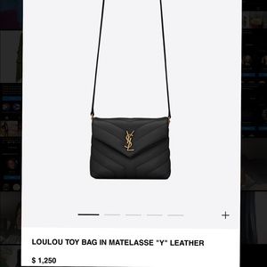 Lou Lou Toy Bag In Matelasse “y” leather